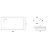 Glasfiberpool Saba med bekväm trappa för perfekt trädgårdspool