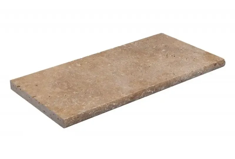 Beige rektangulär stenplatta Natura Kiruna Paket med texturerad yta