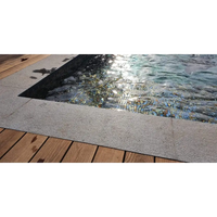 Grå sten Kantstenspaket Natura Modena paket med mosaikpoolkant