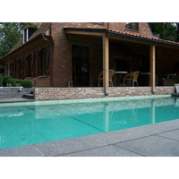 Kantstenspaket 4×8 Natura Napoli paket med turkost pool och betongkanter