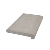 Ljusgrå betongkant för Rustica Athen paket med rundade hörn