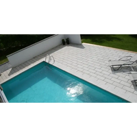 Rustica Athen paket med rektangulär pool i klart blått vatten