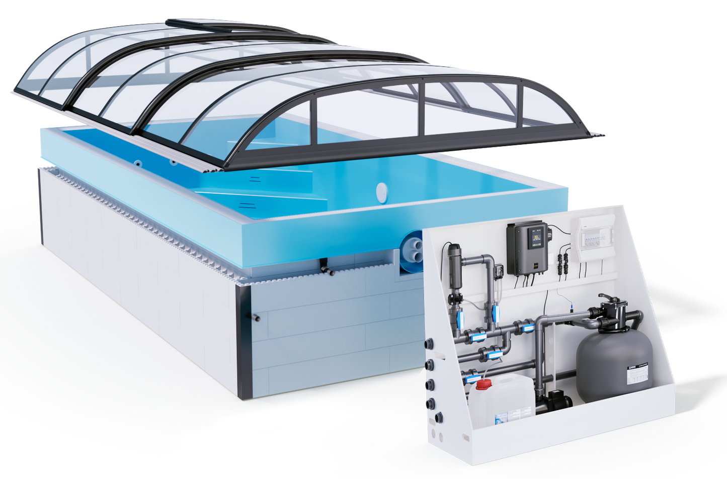 Minipool Wellness pool 2.25×3.75 m