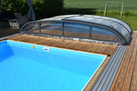 Pooltak NIVO KIT 1060B 4×10 (klarglas, sidodörr)