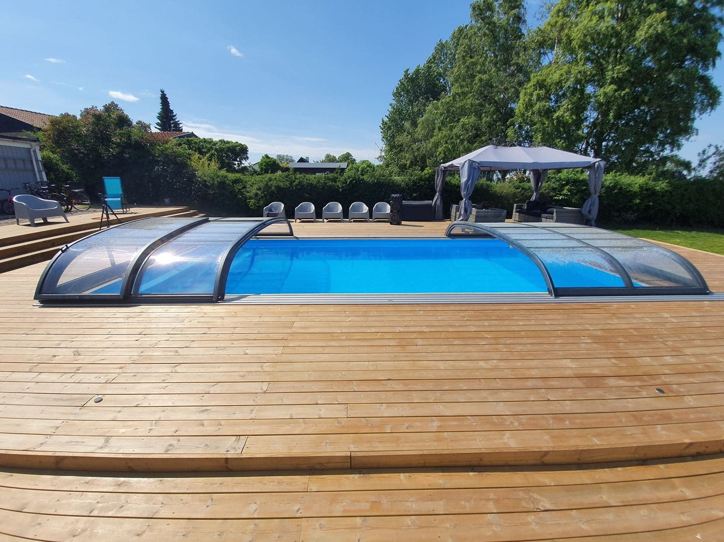 Pooltak NIVO KIT 1060B 4×10 (klarglas, sidodörr)