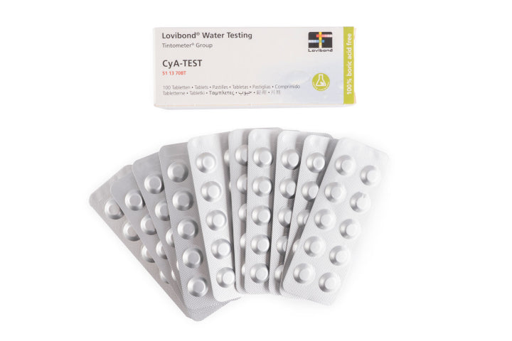 Testtablett Cyanursyra, 100 tabletter