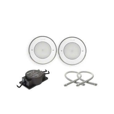 Pahlen Belysningspaket BAS med två LED-lampor och svart kontrollenhet