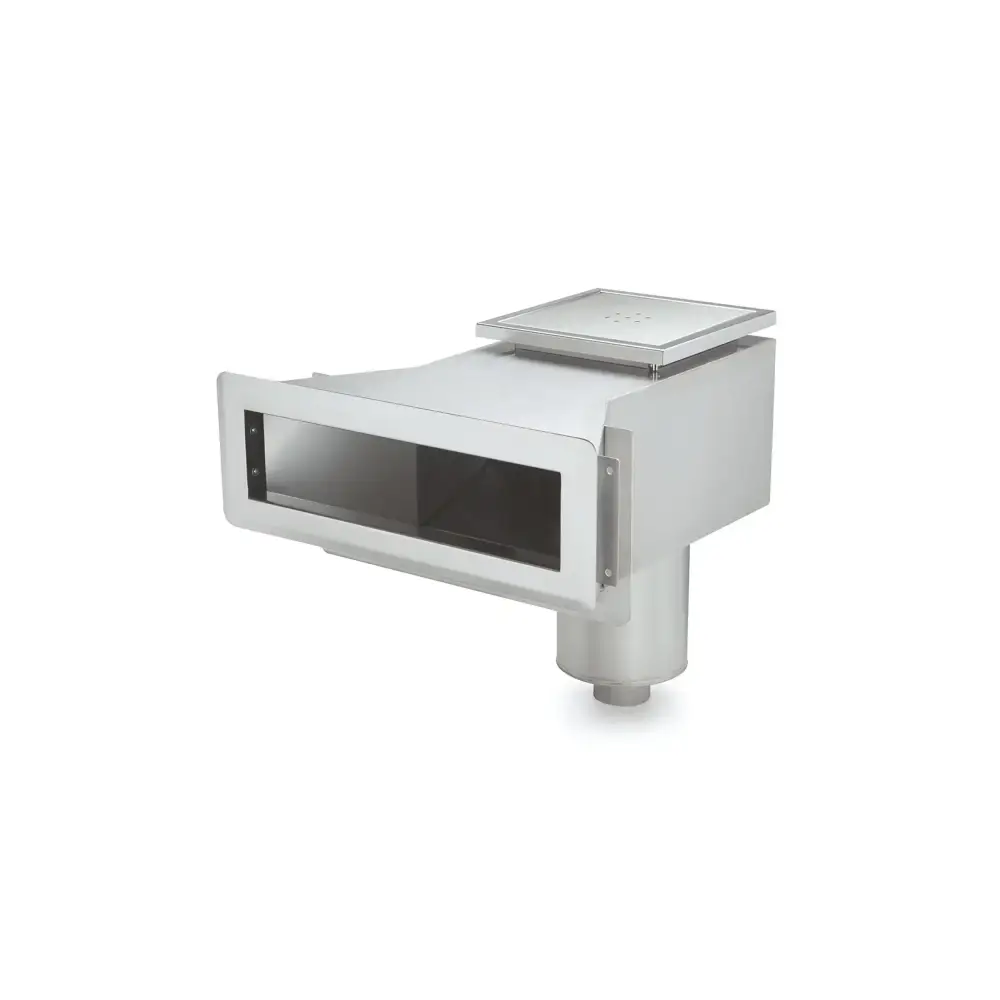 Pahlen Bräddavlopp Classic Wide 385 silver ventilation duct för linerpool