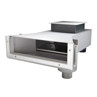 Pahlen Bräddavlopp Infinity skimmer i rostfritt syrafast stål med fläkt