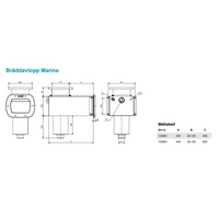 Pahlen Bräddavlopp Marine modell 124981 i rostfritt syrafast stål