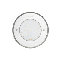 Klassisk LED Pahlen poolbelysning i rostfritt syrafast stål med rund ram