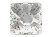 PassionSpa Joy Spabad Signature Collection: silver bubbelbad med blå lys och jetmunstycken