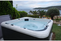 Vit och svart PassionSpa Relax Spabad Pure Collection, modern design
