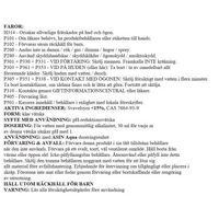 PH-minus flytande 20L faror etikett för pool med syrareducerande lösning