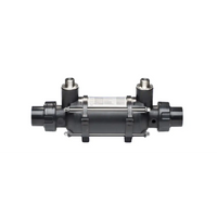 Svart industriell plast värmeväxlare fjärrvärme 25–126 kW med rostfritt stål