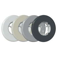 Vit cirkulär LED poollampa Lumiplus Flexi med mjukt sken i vit, beige, grå och svart