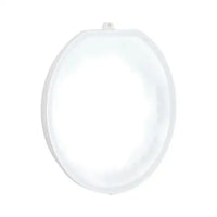 Vit cirkulär LED poollampa Lumiplus Flexi med mjukt sken och frostat glas