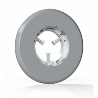 Grå cirkulär LED poollampa Lumiplus Flexi med vit montering