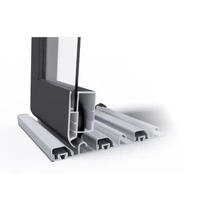 Silver Pooltak Dallas 3×6 fönsterprofil med svart kasett och glas