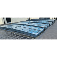 Pooltak ICON med 3mm okrossbar polykarbonat, antracit klarplast sarg