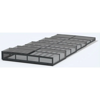 Pooltak Icon Kit S3 med svart ram och klarglaspaneler