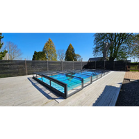 Pooltak ICON KIT S3 med klarglas över pool