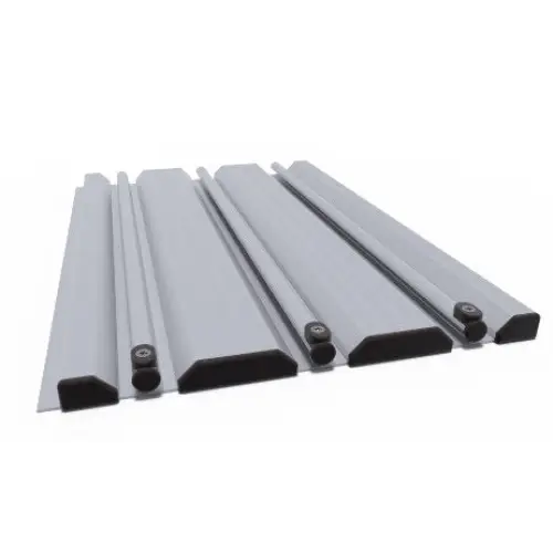 Pooltak Infinity 3x6 klarplast med extra starka profiler i grå metall