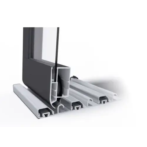 Pooltak Klasik 3×4 med svart och silver aluminiumprofil, extra starka profiler i tvärsnitt med interna detaljer, klar kanalplast