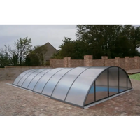 Klar kanalplast pooltak Klasik 3x4 med extra starka profiler