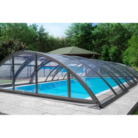 Moderat pooltak Klasik 3×6 med klar kanalplast och extra starka profiler