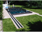 Pooltak Mästare PLUS 6×12 enkelskena, 6mm klarplast