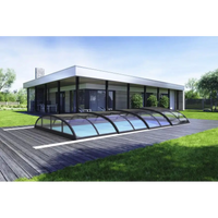 Modern Pooltak Smart 4×8 (Antracit) med klar kanalplast och box smart 4x8