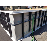 Pooltime Exclusive overflow PP balans tank grå med gröna remmen