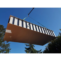 Rostfärgad Exklusiv 12mm PP poolpanel med vita lameller och cirkulära fästen för stabil genomfärgad 3x6x1,5 m pool