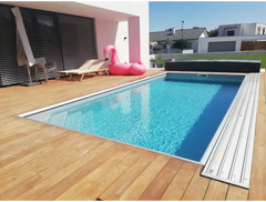 Ljusrosa uppblåsbar flamingo för Pooltime exklusiv 12mm pool