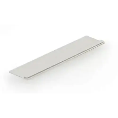 Silvrig snap-in list för poolkant, 2m, polerad rektangulär bar