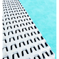 Vit ThermoPP Poolpaket QBig Overflow 3×6 med vita plastmattan i u-formade spår