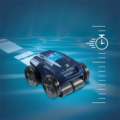 Zodiac Alpha Pool Robot R6300 iQ med konstant cyklonal aspiration och blå design