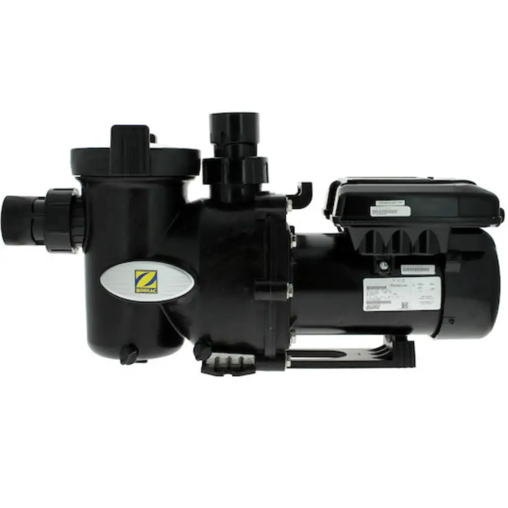 Zodiac FloPro VS 160 svart poolpump med lägre ljudnivå och optimal vattenbehandling
