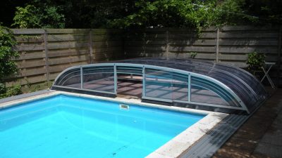 Pooltak NIVO KIT B 5x10 (klarglas, ELOX, frontdörr)