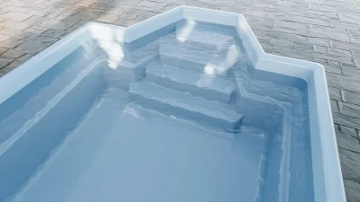 Glasfiberpool Grenada 600 6,00m x 3,00m x 1,52m